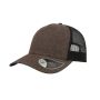 Gorra Rapper Melange, 73% algodón / 27% poliéster
