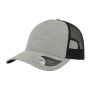 Gorra Rapper Melange, 73% algodón / 27% poliéster