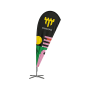 Bandera Drop 100% Personalizada, 3.5