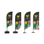Bandera Wing 100% Personalizada, 3.45
