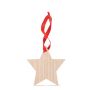 Adorno estrella de madera