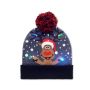 Gorro de Navidad de punto con LED