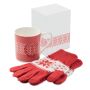 Conjunto guantes taza