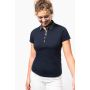 Polo de mujer de punto bicolor