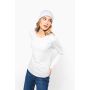 Camiseta de mujer de manga larga y cuello redondo