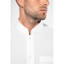 Camisa de hombre con cuello mao de manga larga