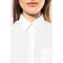 Camisa popelina poliéster/algodón manga 3/4 fácil cuidado de mujer