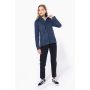 Chaqueta de punto jaspeada de mujer