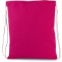 Mochila pequeña de algodón orgánico con cordones
