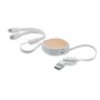 Cable USB de carga retráctil