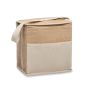 Insulated bag made of jute and canvas 3L