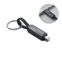 Llavero con cable de carga