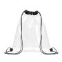 Bolsa transparente con cordón