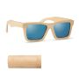 Gafas de sol y estuche de bambú
