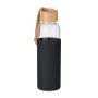 Garrafa de vidrio de 500 ml con funda