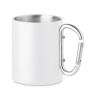 Taza de metal con mosquetón