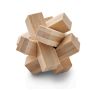 Puzzle de bambú con forma de estrella