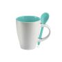 Two-tone mug with spoon 250ml