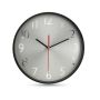 Reloj de pared esfera plateada