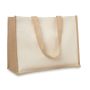 Bolsa de compras de tela y yute