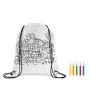 Bolsa de cordón no tejido