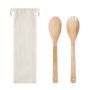 Set de utensilios de bambú