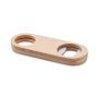 Oval opener for bottles bamboo
