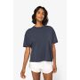 Camiseta eco-responsable de mujer de aspecto lavado oversize