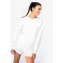 Sudadera ecológica de cuello redondo con hombros caídos afelpada unisex