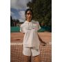 Sudadera ecológica oversize sin mangas de felpa francesa para mujer
