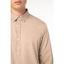 Camisa eco-responsable con aspecto lavado de hombre