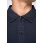 Sobrecamisa cardada eco-responsable con aspecto lavado de hombre