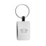 Recycled RCS zinc alloy rectangular keyring
