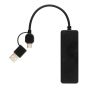 Puerto USB RCS de plástico reciclado con doble puerto