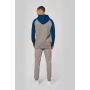 Sudadera bicolor con capucha para adulto