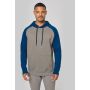 Sudadera bicolor con capucha para adulto