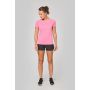 Camiseta deportiva de mujer de material reciclado con cuello redondo
