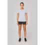 Camiseta deportiva de mujer de material reciclado con cuello redondo