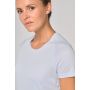 Camiseta deportiva de mujer de material reciclado con cuello redondo