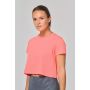 Top corto triblend de mujer