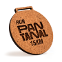 Medallas Redondas Personalizadas de Corcho con Grabado Láser