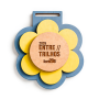 Medallas Personalizadas con 2 Apliques en MDF Crudo, Impresión UV y Grabado Láser