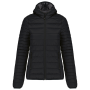 Chaqueta acolchada ligera de mujer con capucha