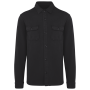 Sobrecamisa cardada eco-responsable con aspecto lavado de hombre
