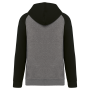 Sudadera bicolor con capucha para adulto