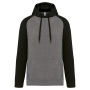 Sudadera bicolor con capucha para adulto