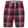 Pantalones cortos con estampado tartán