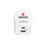 Cargador USB para coche Euro Skross, USB europeo tipo C y tipo A