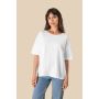 Camiseta de mujer oversize de algodón slub eco-responsable