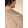 Camisa eco-responsable con aspecto lavado en punto de manga corta con cuello bowling de hombre
